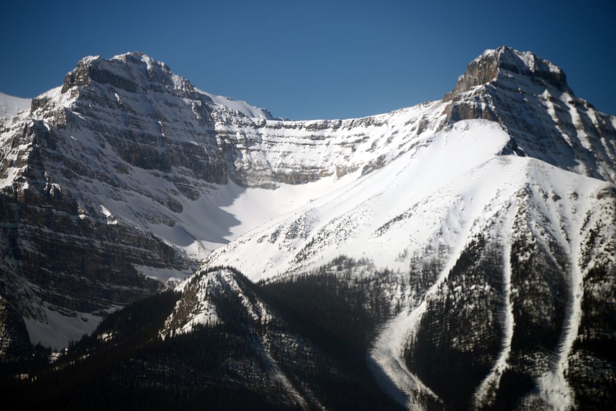13B Mount Whyte and Mount Niblock From lake Louise Ski Area